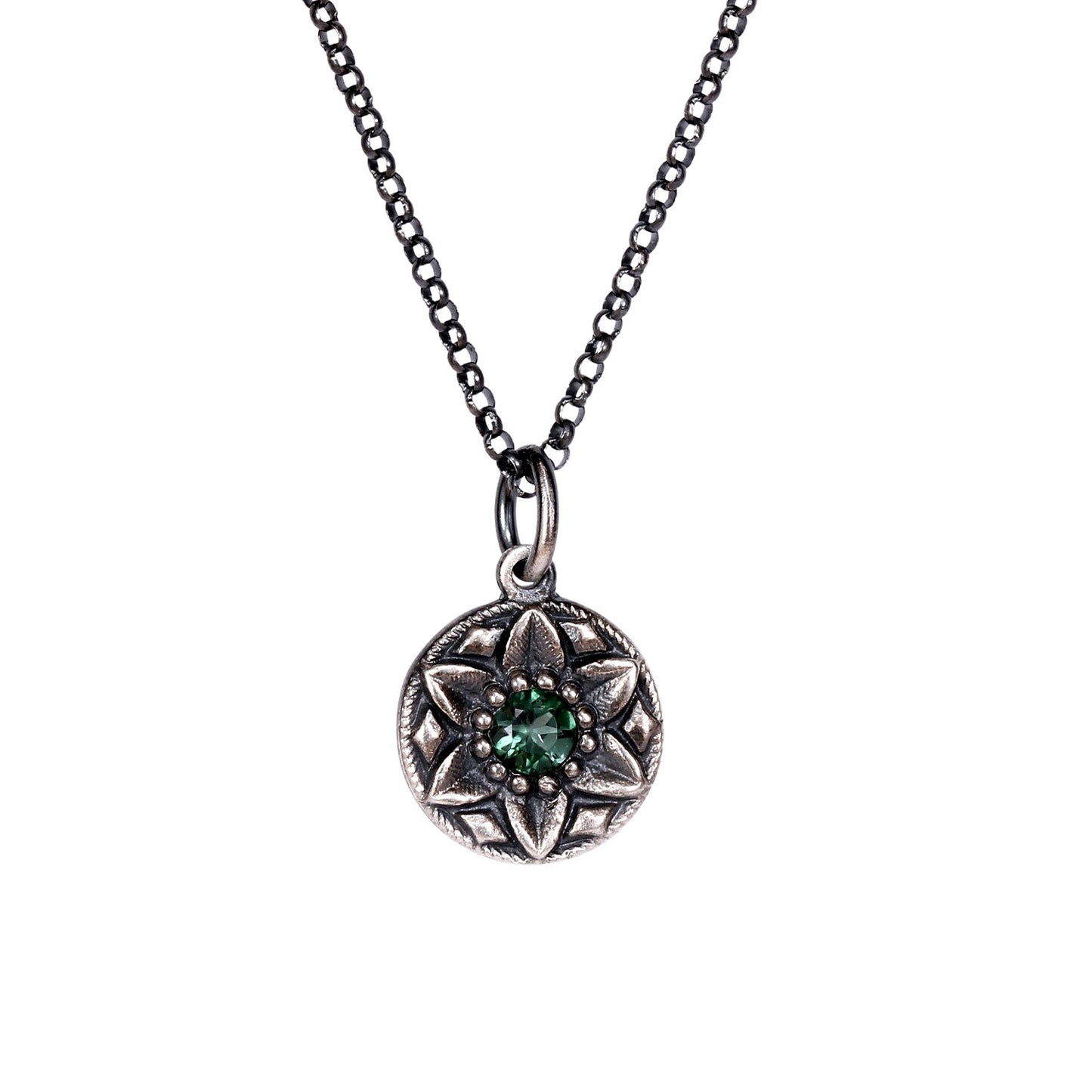 Detail view of Kai Pendant on Chain by Betsy Barron