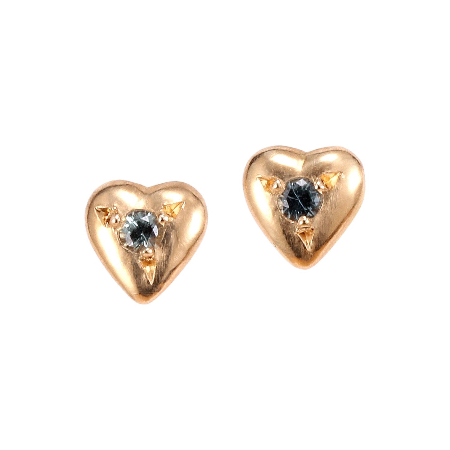 Puff Heart Post Earring
