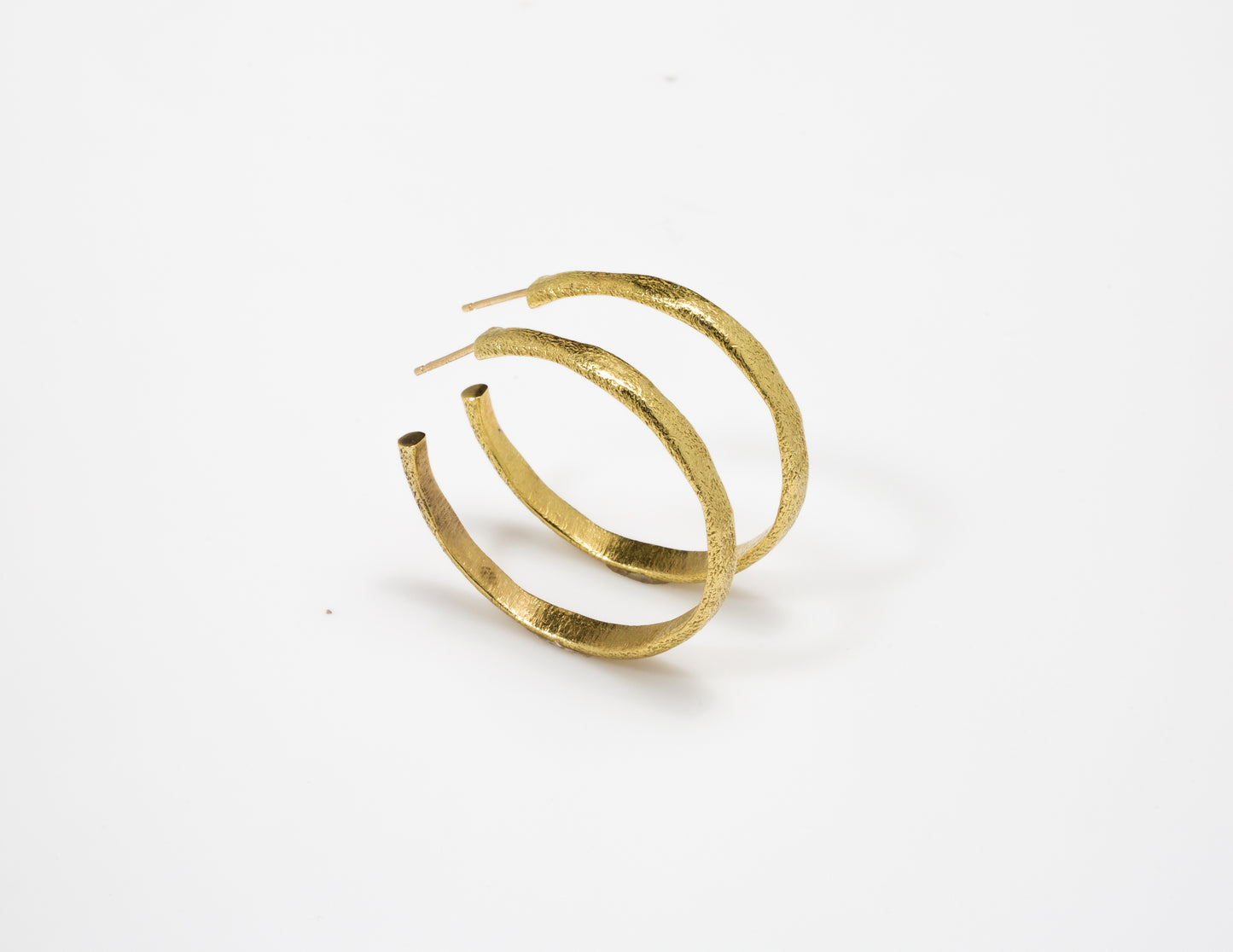 Large Molten Hoop in 18ky gold by Betsy Barron