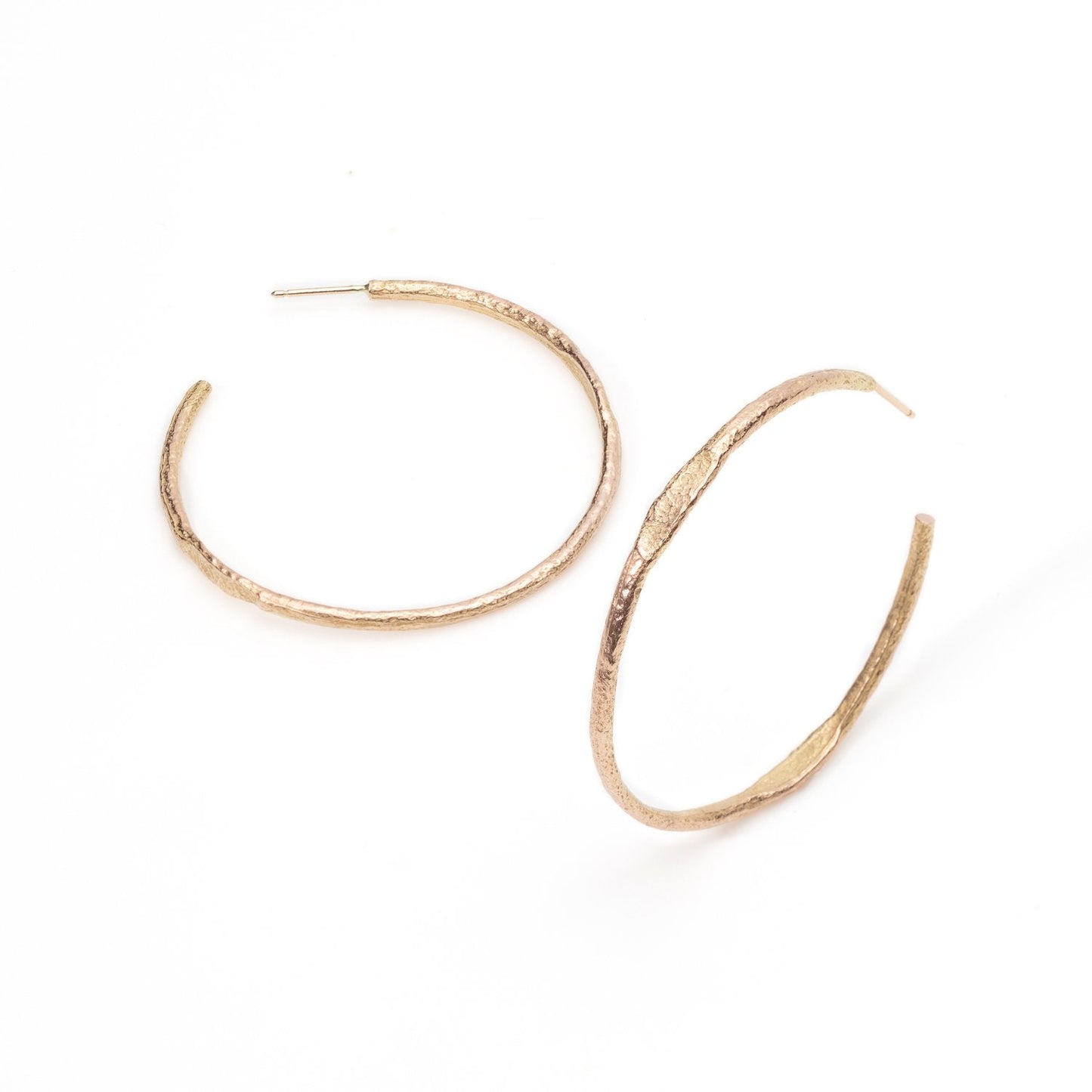 Tonia Hoop earrings in rose gold by Betsy Barron Jewellery