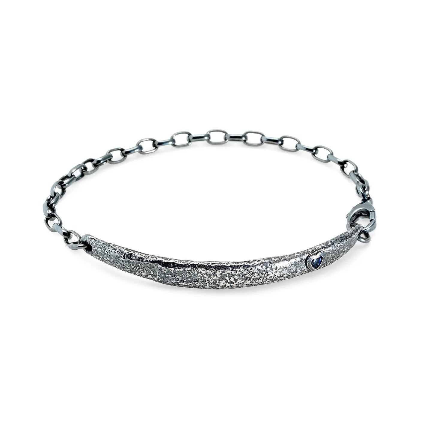 Molten ID Bracelet w/Gemstone
