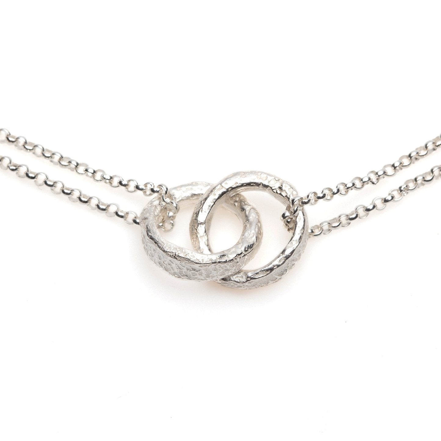 Detail view of Nicky Necklace by Betsy Barron in sterling silver