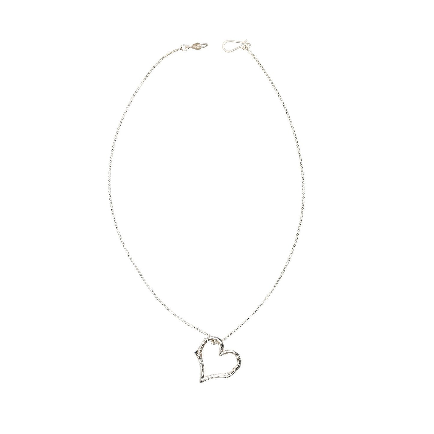 Full view of Elio Necklace in sterling silver by Betsy Barron