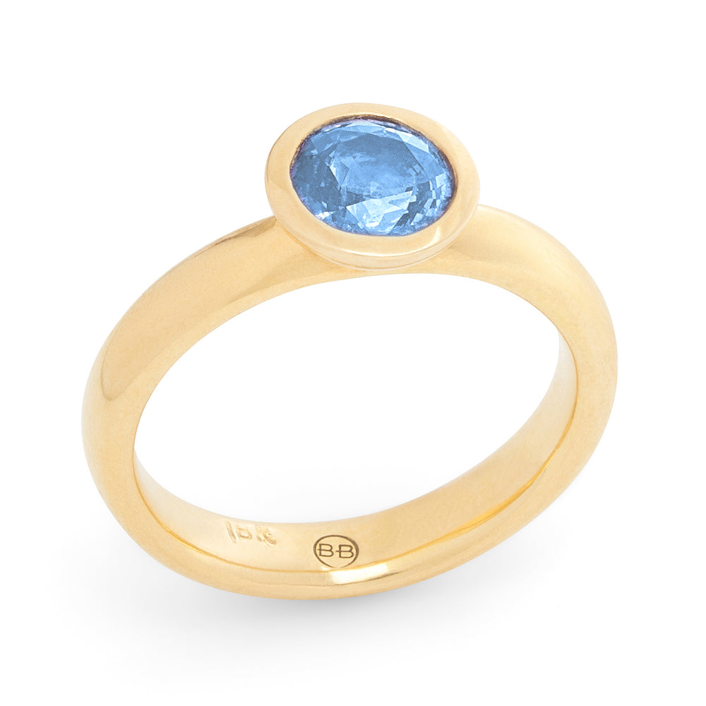 Alison ring with Pale Blue Sapphire