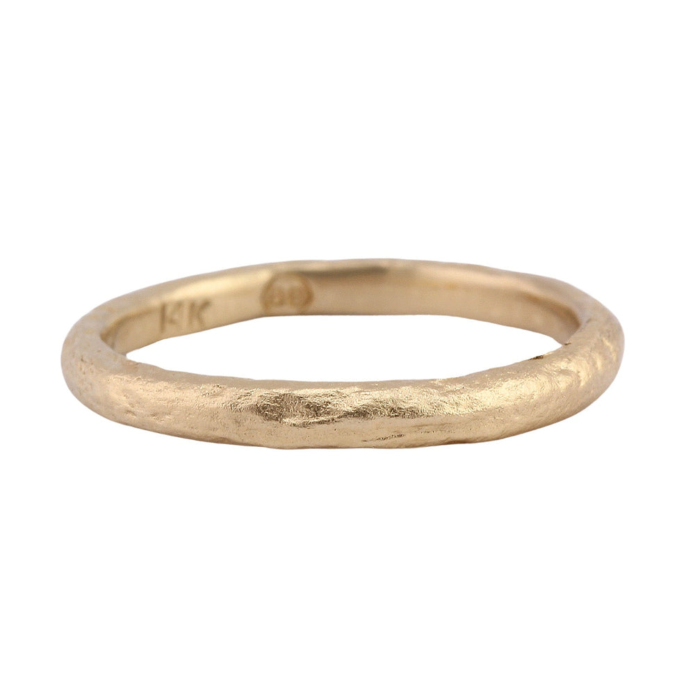 
                      
                        Angled view of Lu Band in 10k yellow gold by Betsy Barron
                      
                    