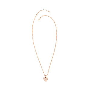
            
                Load image into Gallery viewer, Top-down view of small classic heart necklace
            
        
